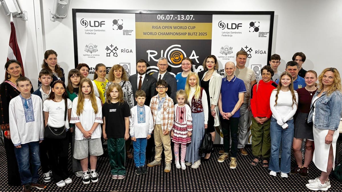 Посол України в Латвії відвідав Кубок світу з шашок-100 Riga Open 2025