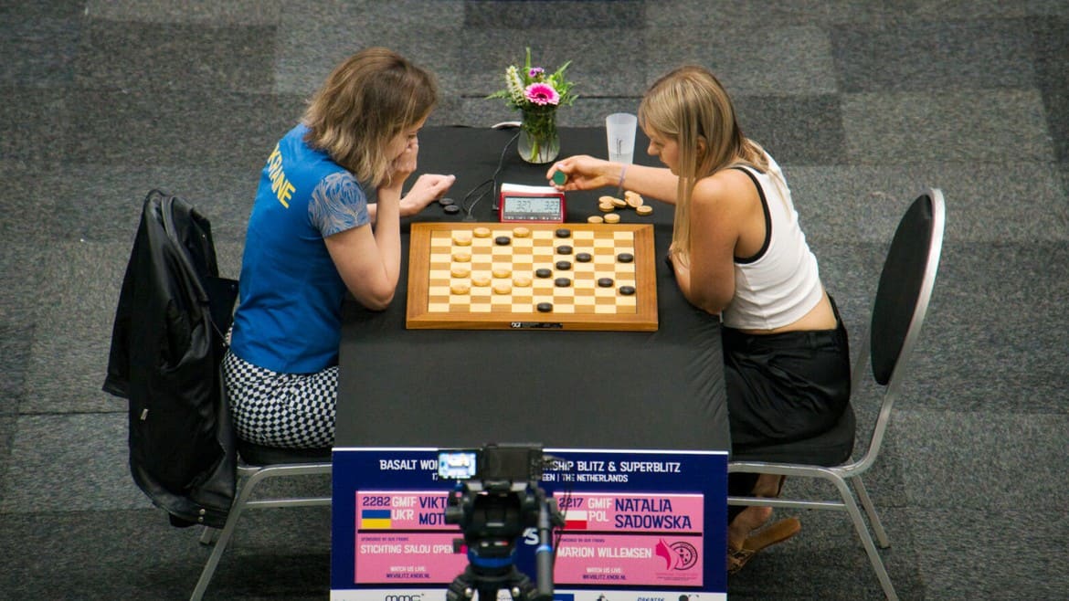 Чемпіонат світу з шашок-100. Супербліц. Півфіналістки Мотрічко - Садовська