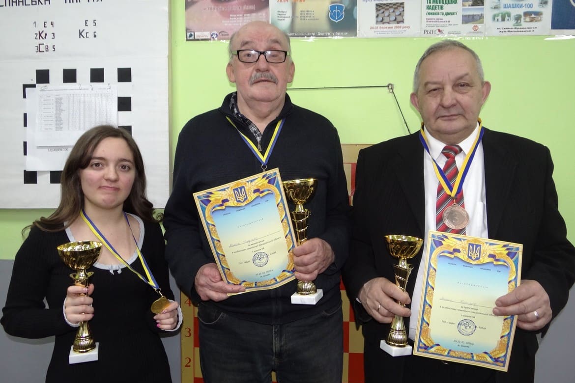 За підсумками чемпіонату Закарпатської області з шашок-64 визначилися два чемпіони!
